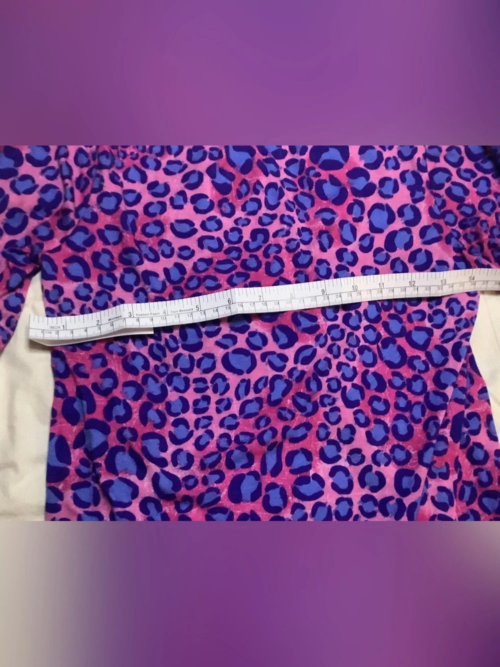 Komar Kids Purple, Pink and Blue Leopard Print Nightgown - Picture 2 of 5